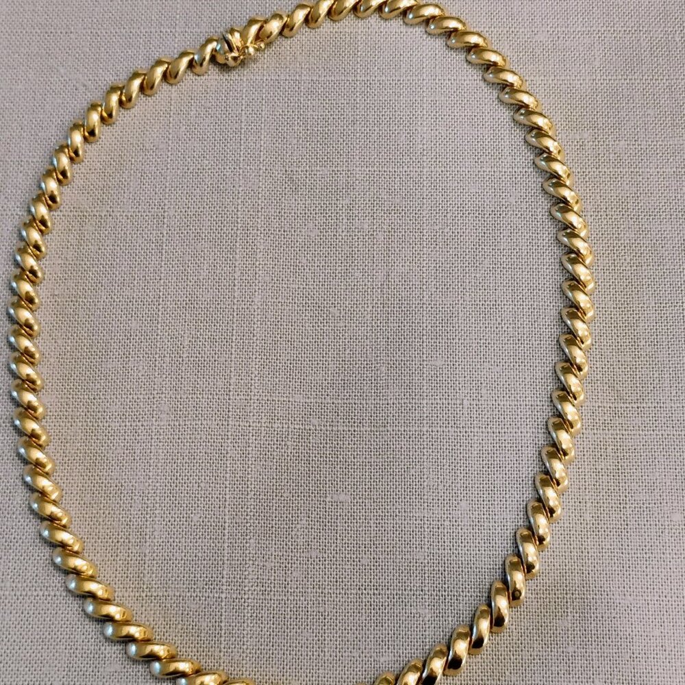 Tiffany & Co. 14k gold San Marco Necklace
